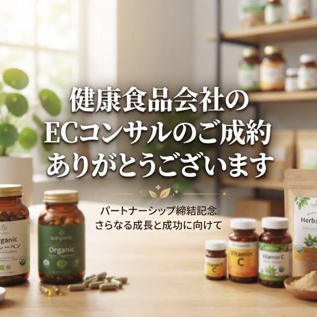 健康食品会社のECコンサルの成約