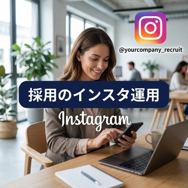 採用のインスタ運用を、