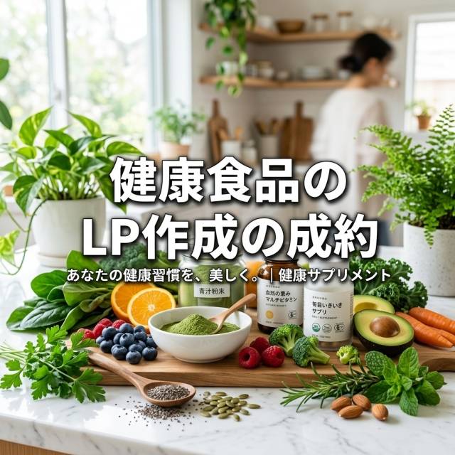 健康食品のLP作成の成約