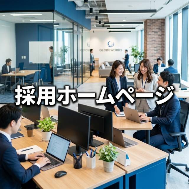 採用ホームページで、次