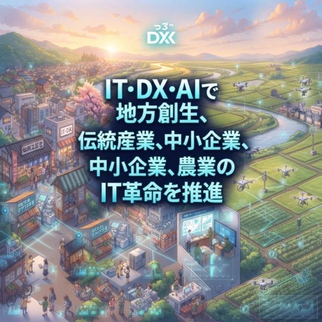 IT・DX・AIで地方創生、