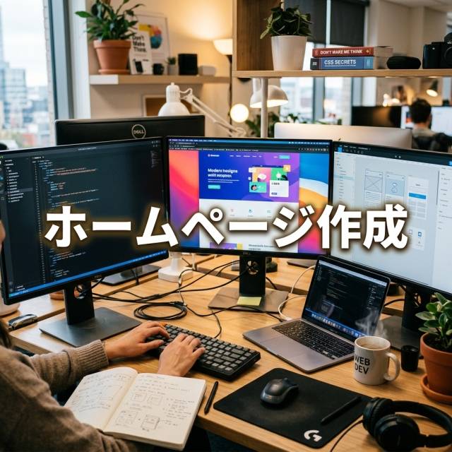 ホームページ作成で、売