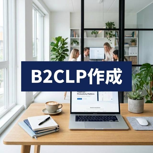 B2CLP作成。SNSや広告か