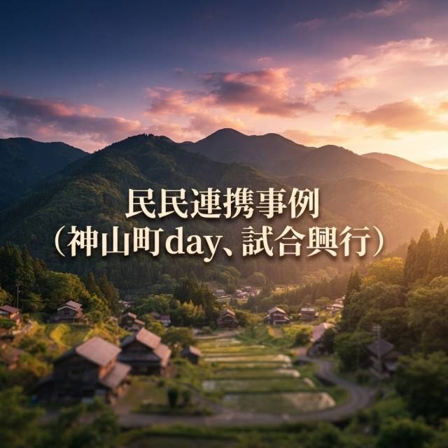 民民連携事例（神山町day、試合興行）