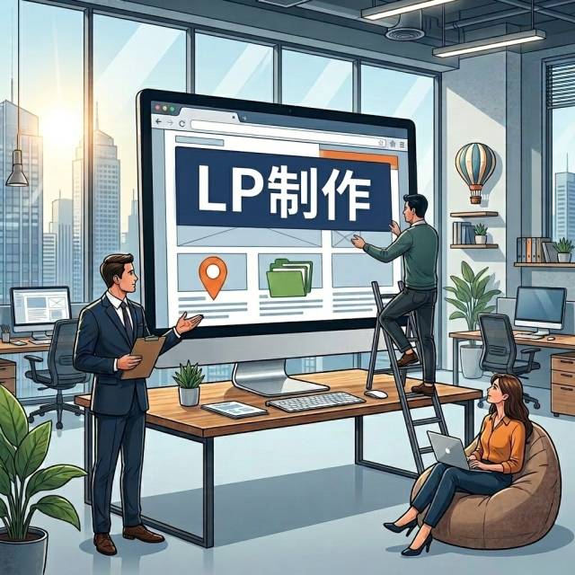 LP作成で、企業価値を視覚化する。ターゲットの心を動かす高品質デザイン。