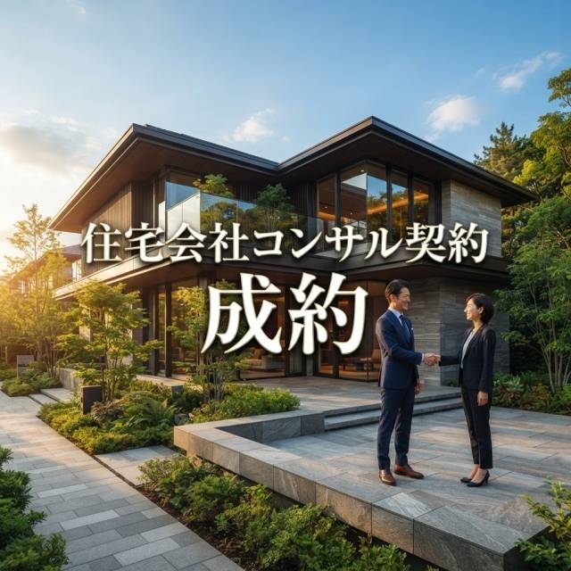 住宅会社のコンサル契約の成約